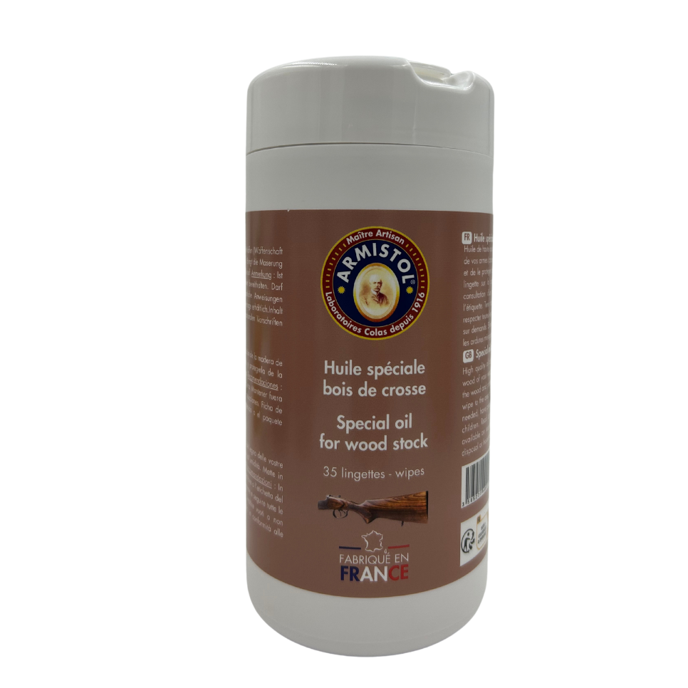 Lingettes huile bois de crosse